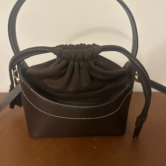 H&M Handbags - H&M Brown Faux Leather Bucket Bag from Japan